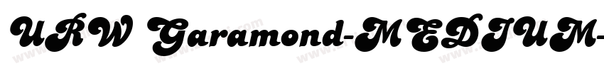URW Garamond-MEDIUM字体转换